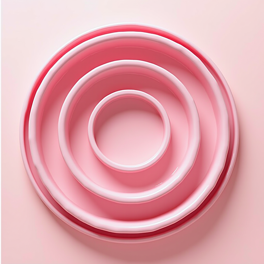Decorative pink circle accent